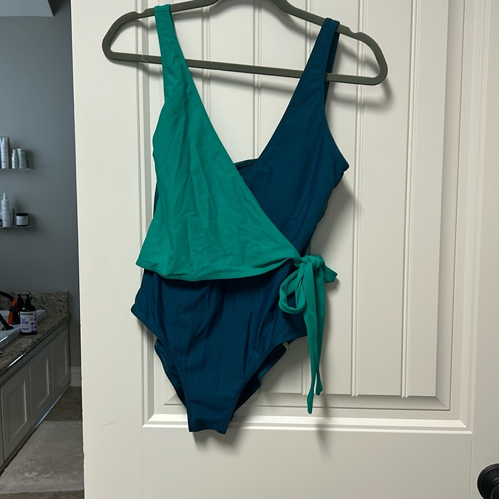 Summersalt Teal and Green Women Swim One Piece - 8